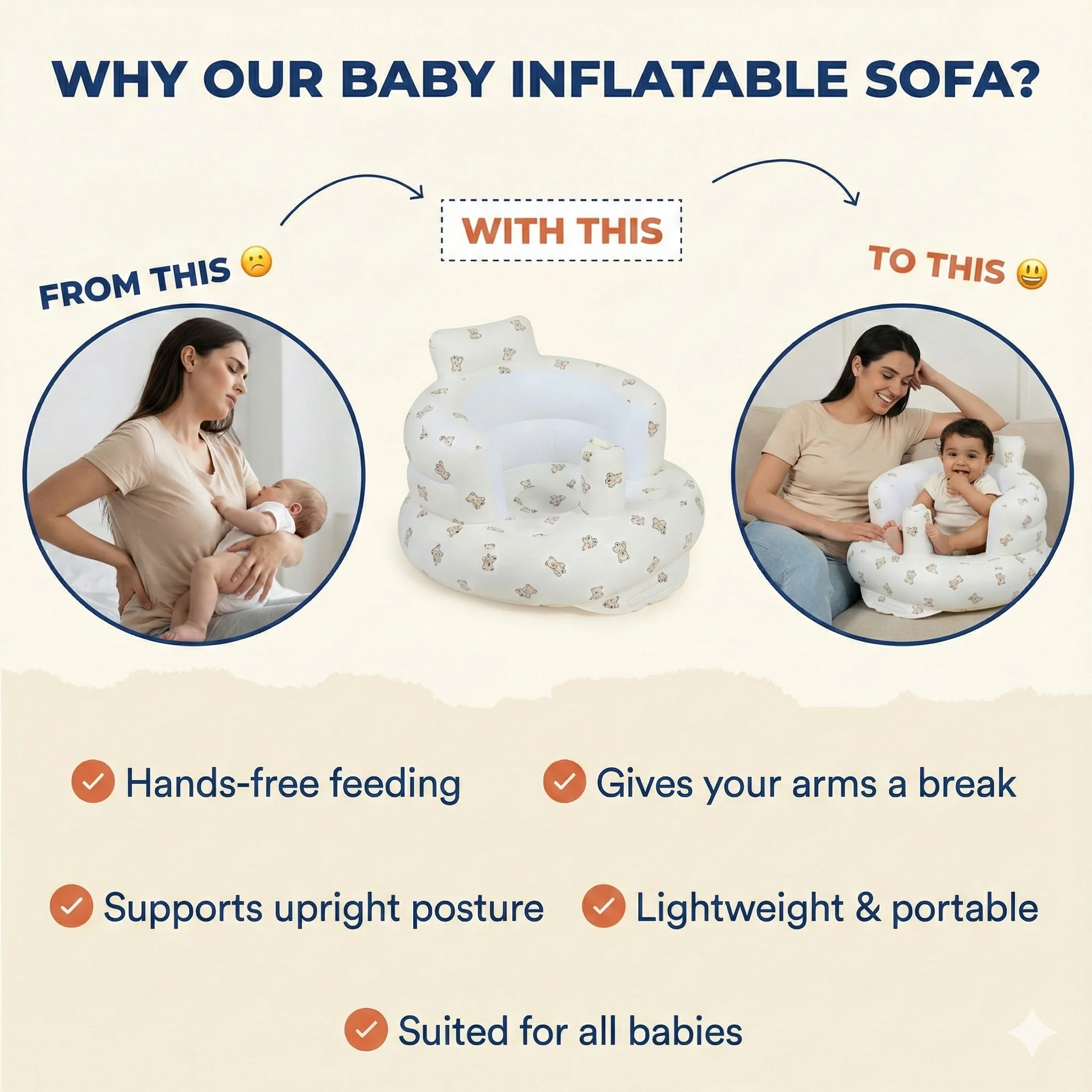 Inflatable Baby Sofa - Image 2