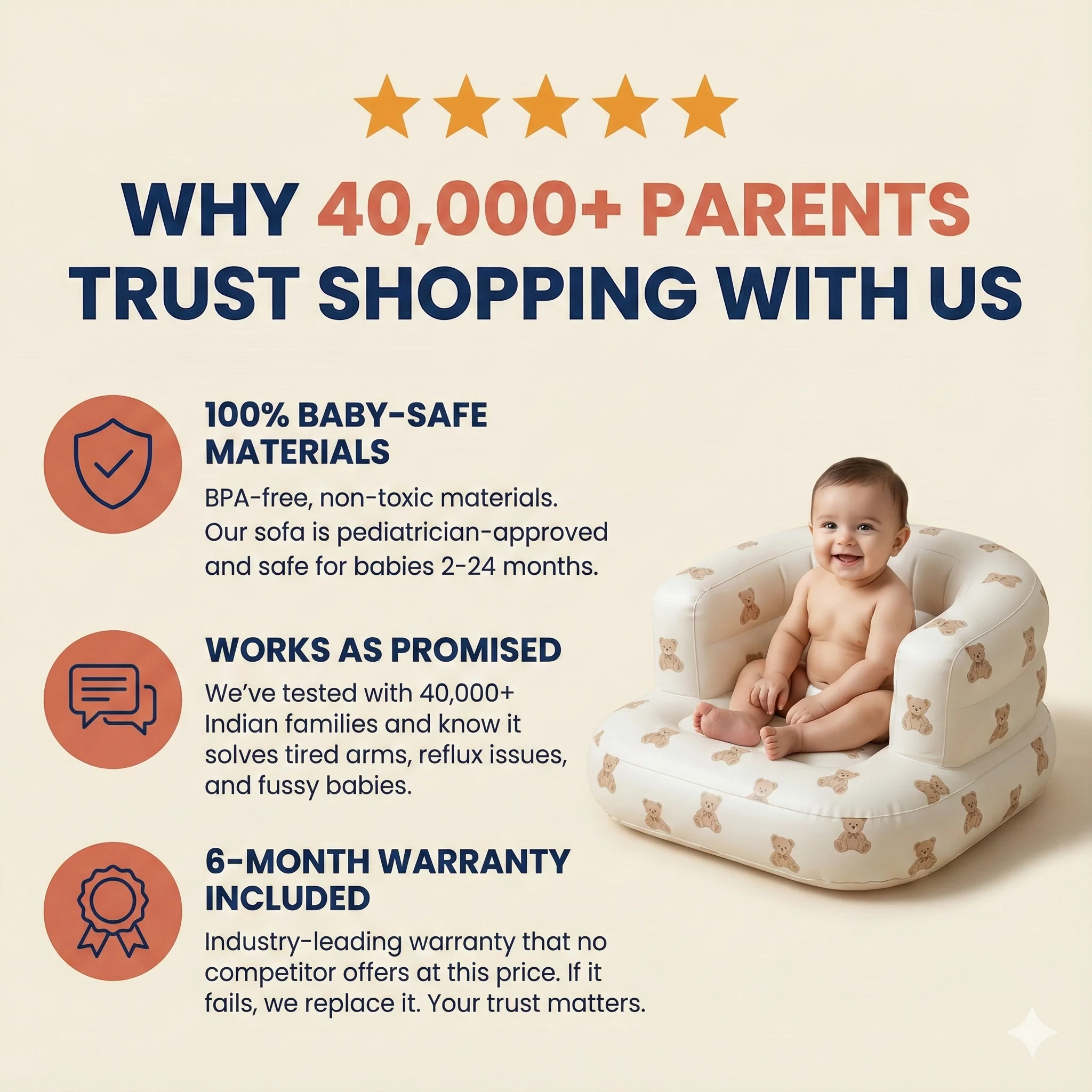 Inflatable Baby Sofa - Image 4