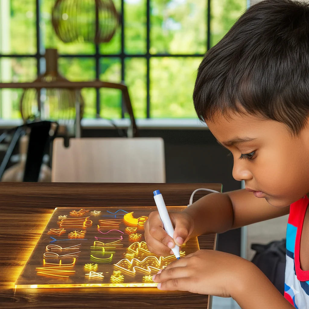 Magic Writing Board with Pen & Light - Image 2
