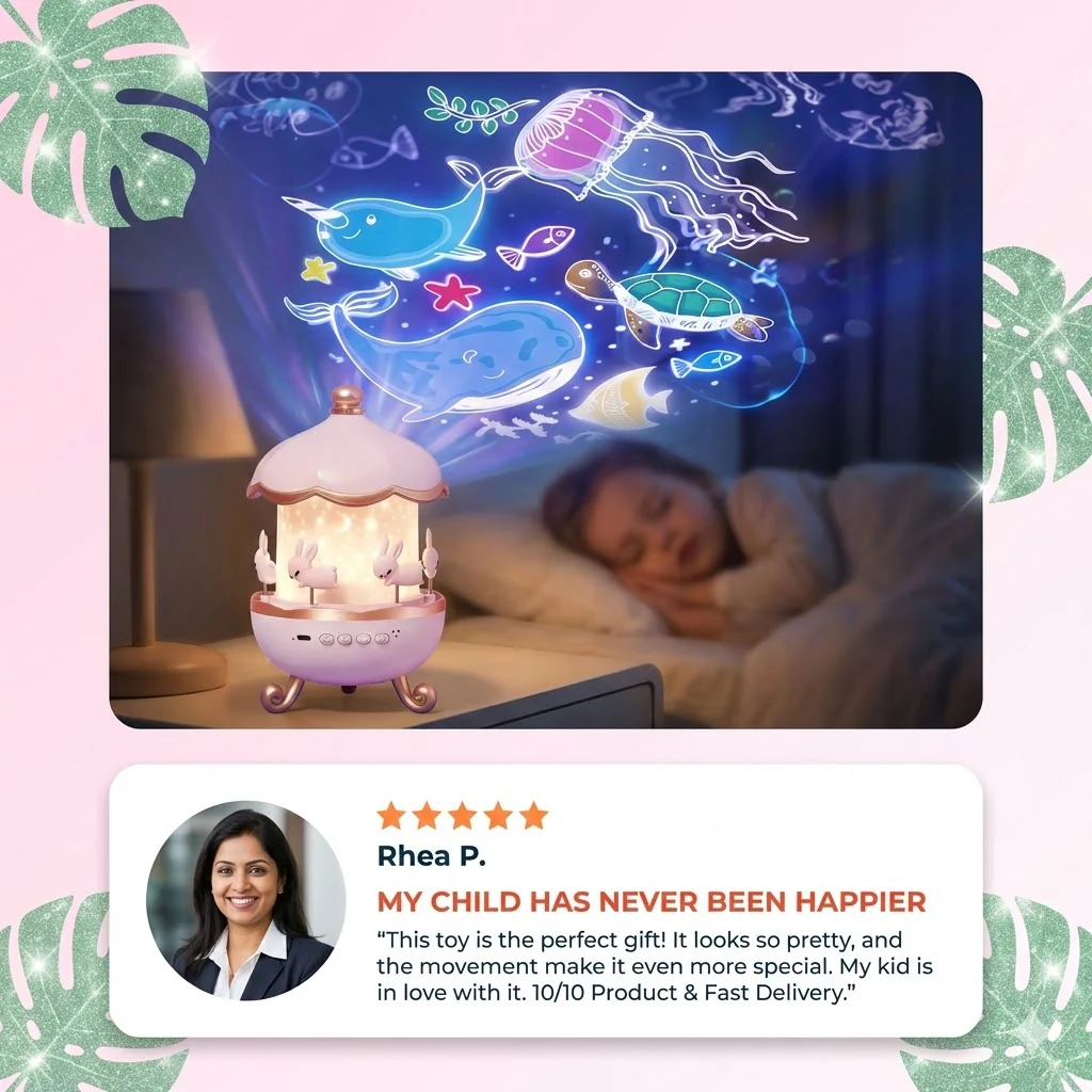 Rabbit Night Light Projector - Image 11